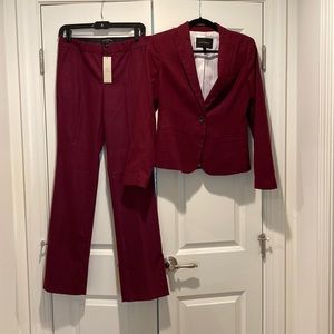 Banana Republic Factory Maroon Suit Small